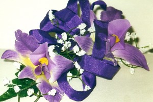 PURPLE ORCHID CORSAGE  